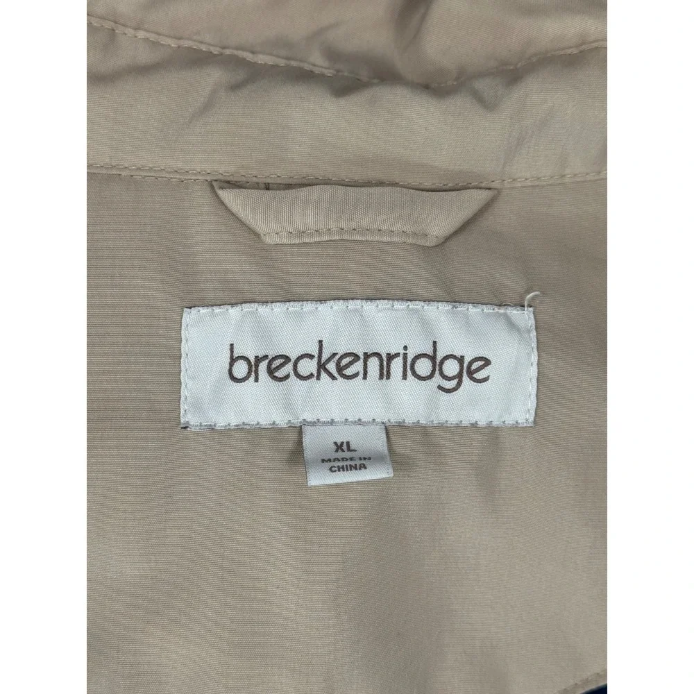 Breckenridge Women's Beige Floral Lined Hooded Jacket Size‎ XL